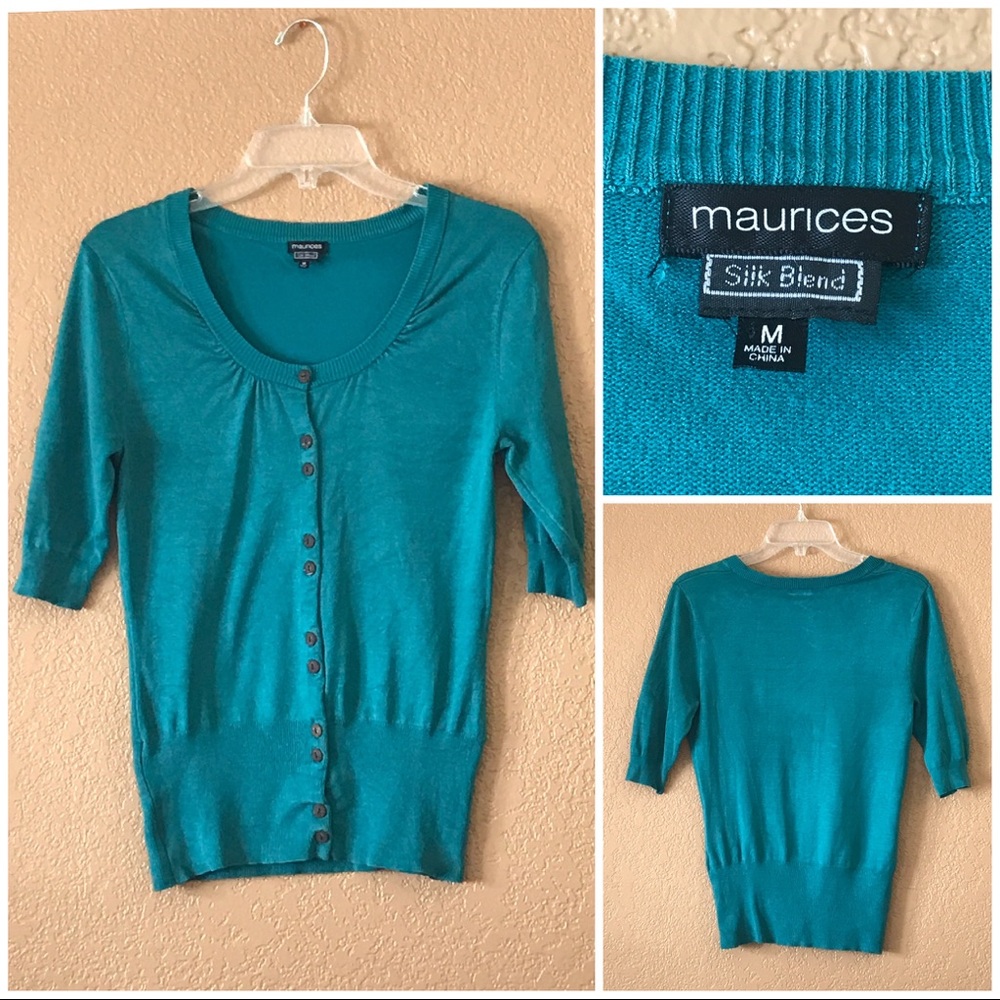 Teal Cardigan